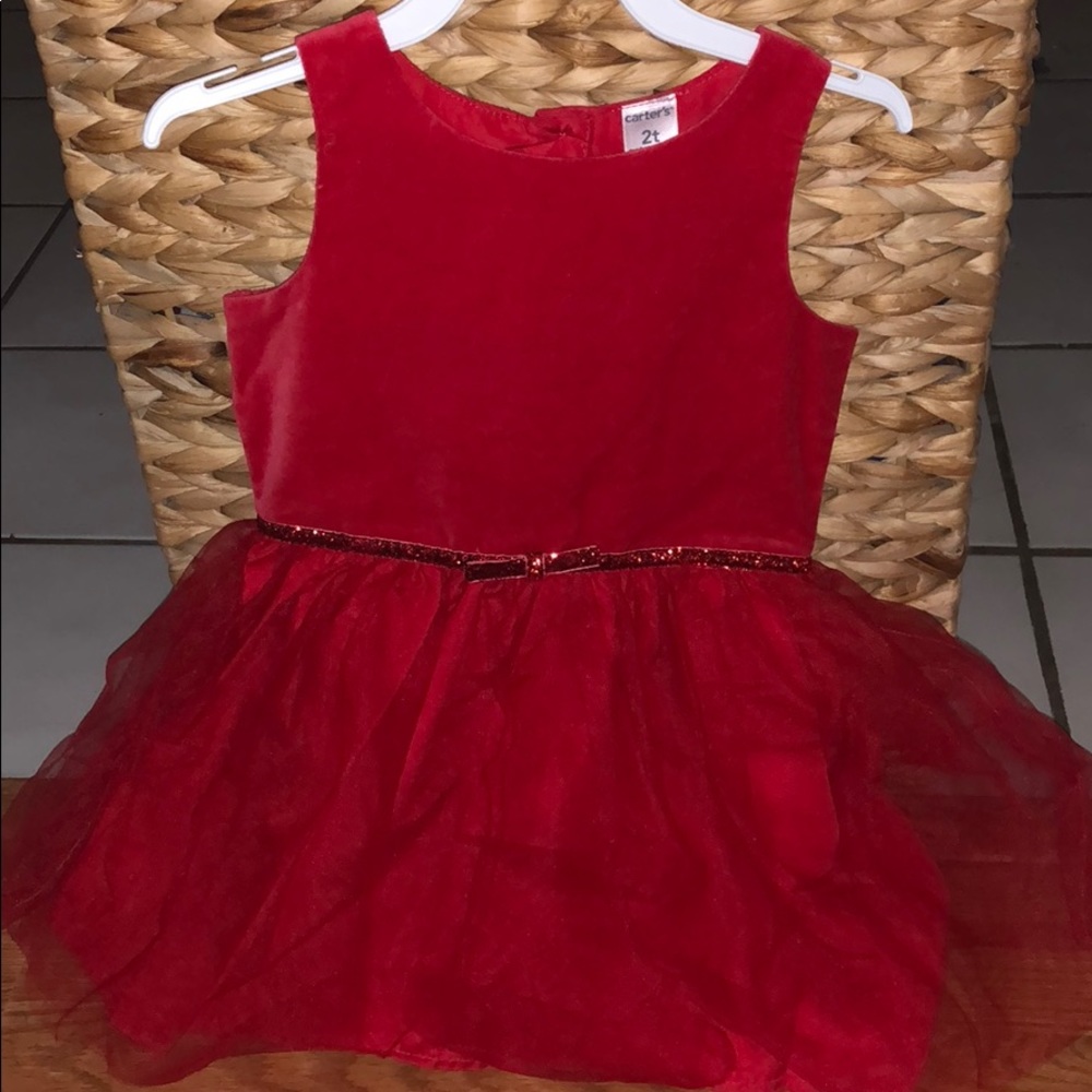 Carters red toddler dress